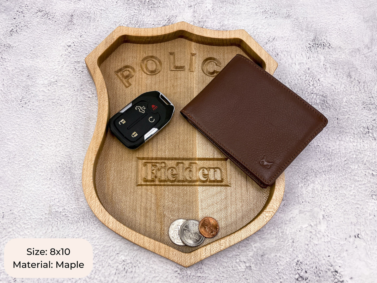 Police Badge Catch All Tray