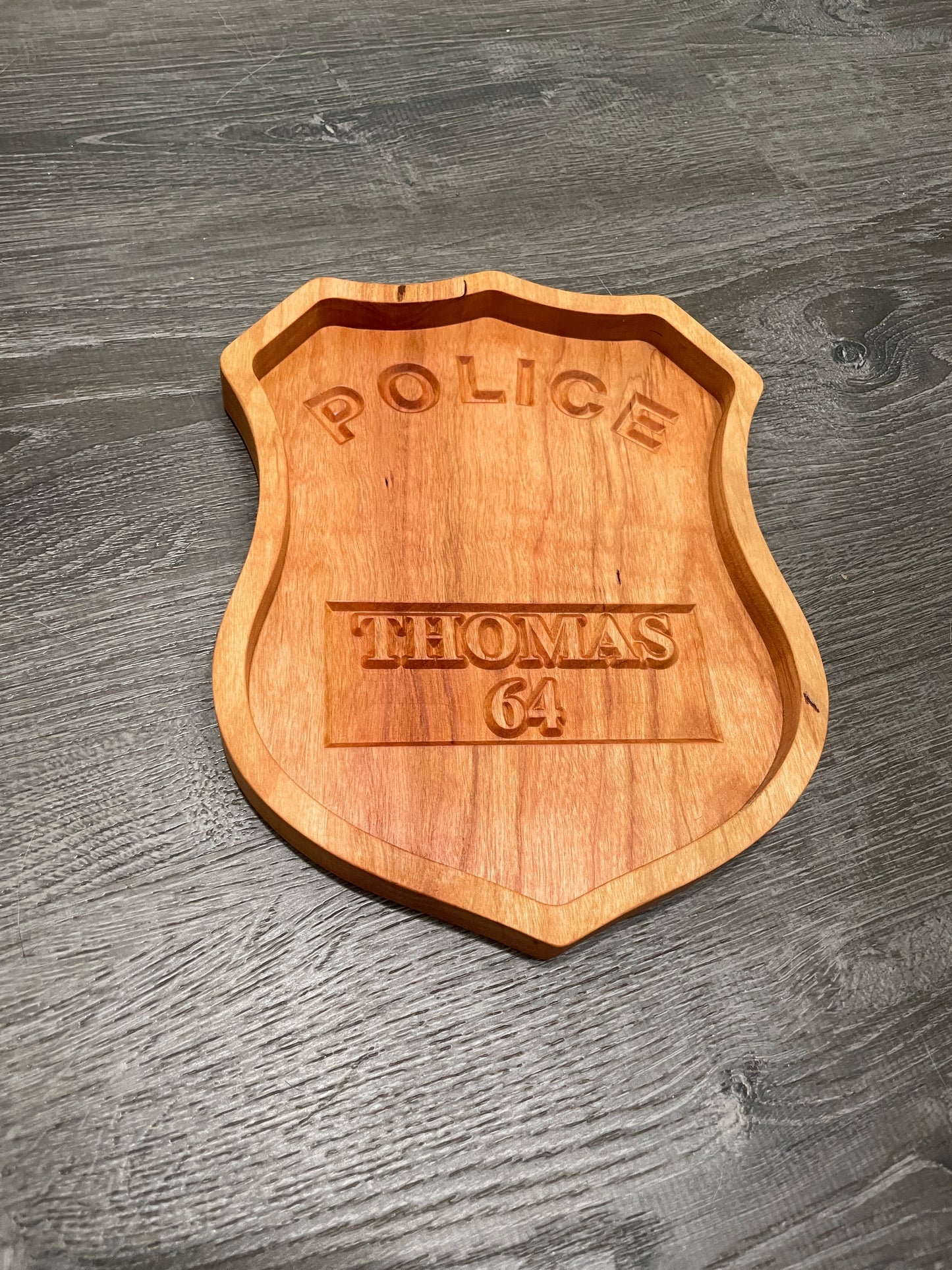 Police Badge Catch All Tray