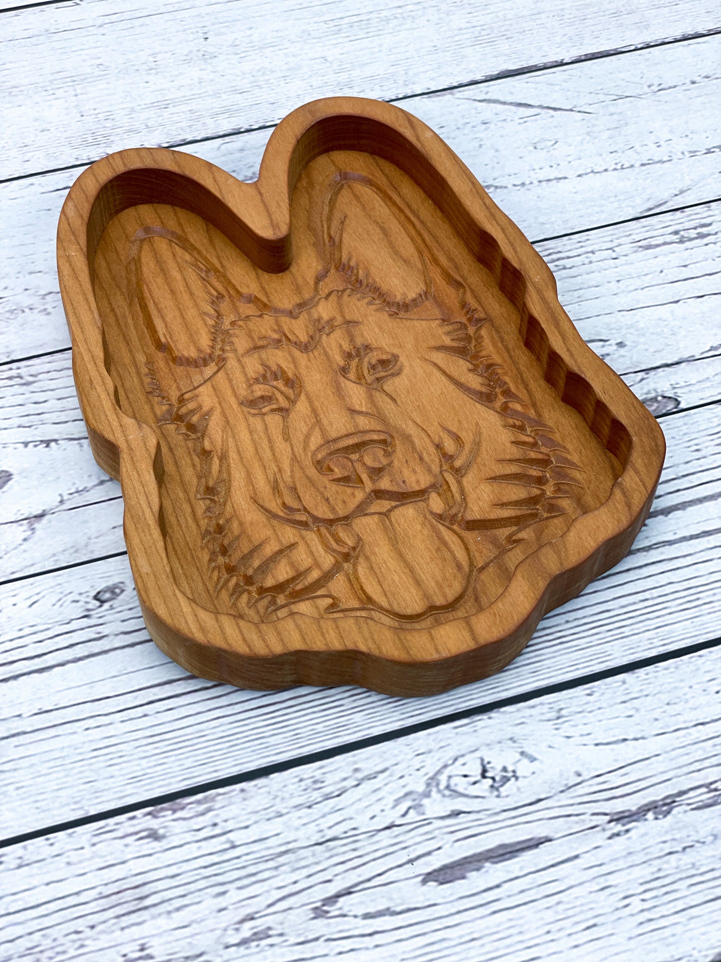 German Shepherd Terrier Catch All Tray