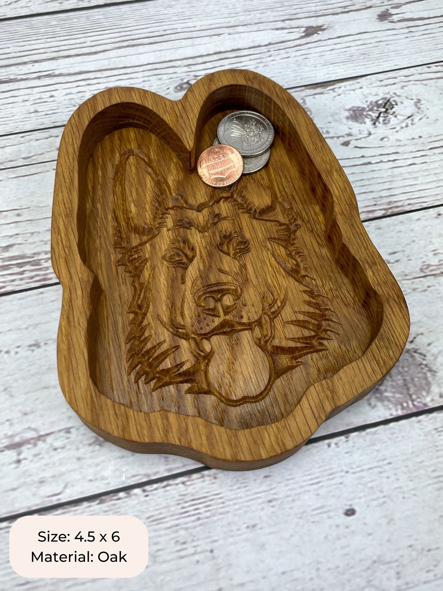 German Shepherd Terrier Catch All Tray