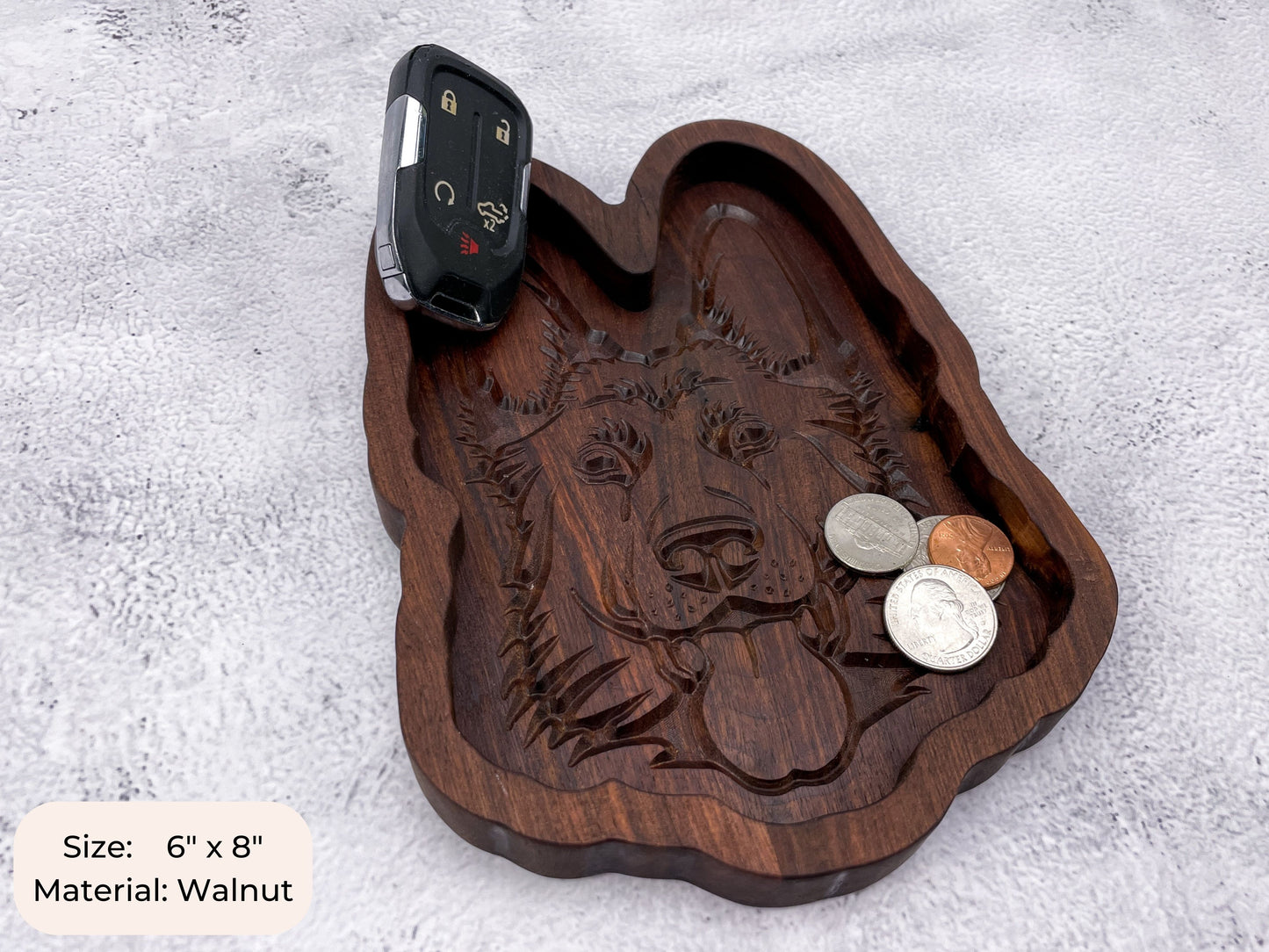 German Shepherd Terrier Catch All Tray