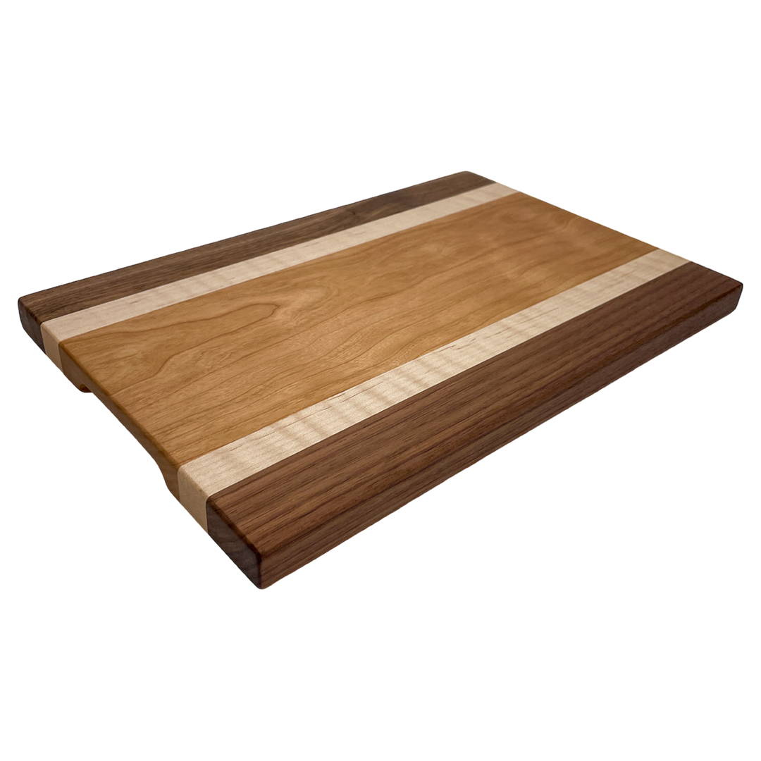 Cherry, Walnut, Curly Maple - Cutting Board (Everyday Series)