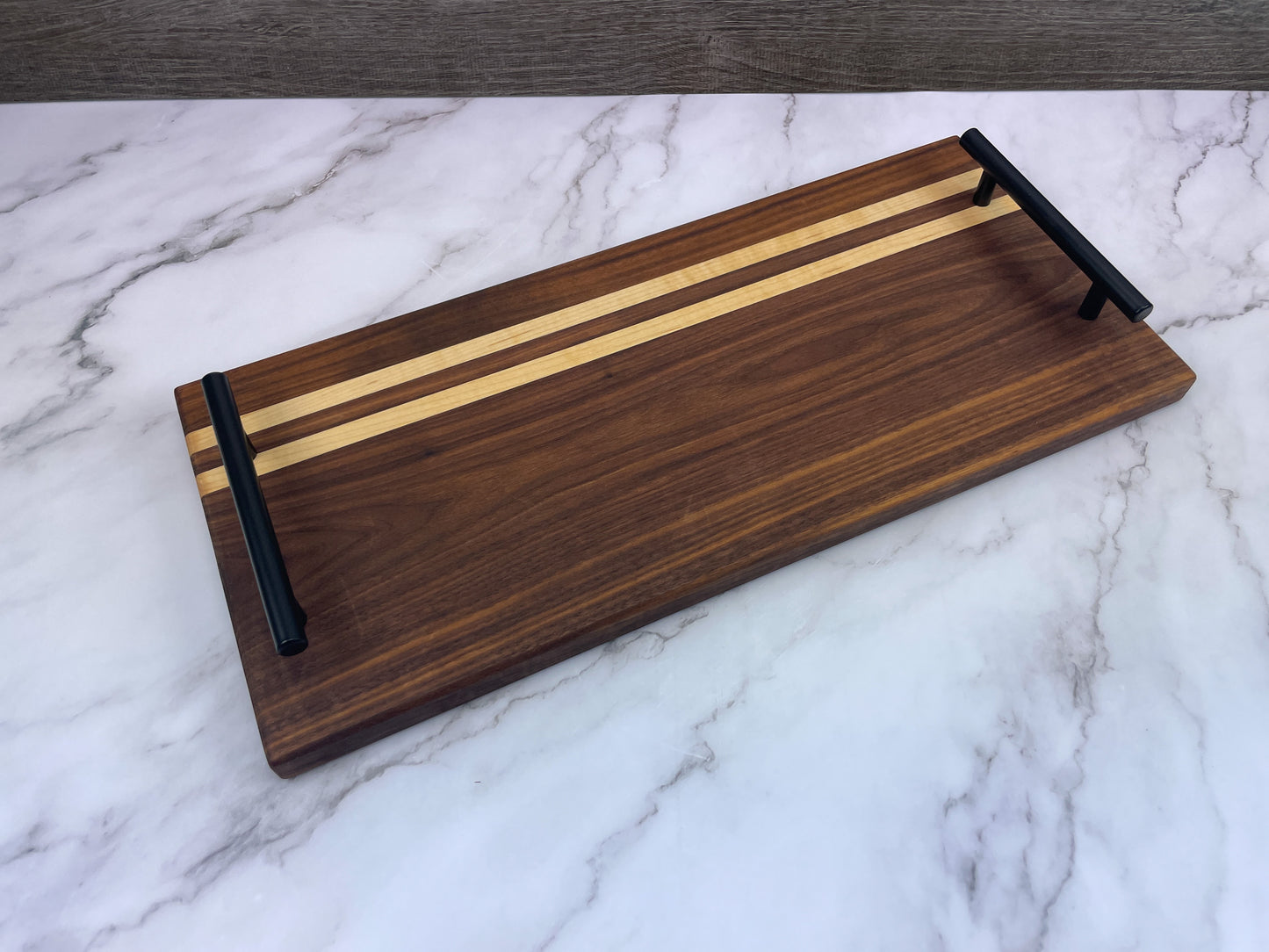 Modern Walnut and Maple Charcuterie Tray