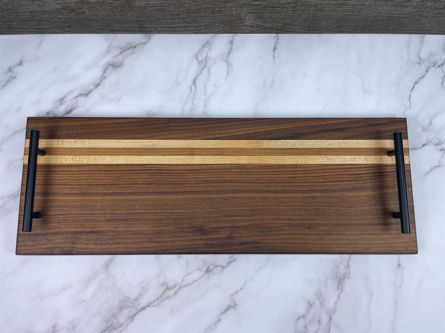 Modern Walnut and Maple Charcuterie Tray