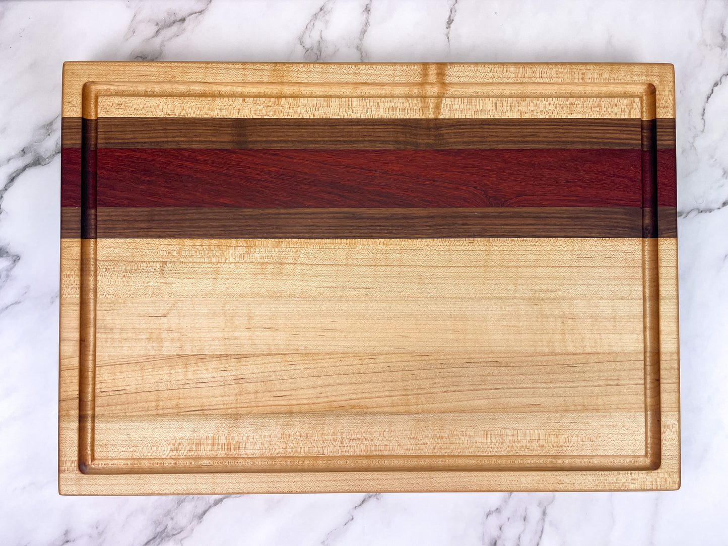 Maple, Bloodwood, Walnut - Cutting Board (Signature Series)