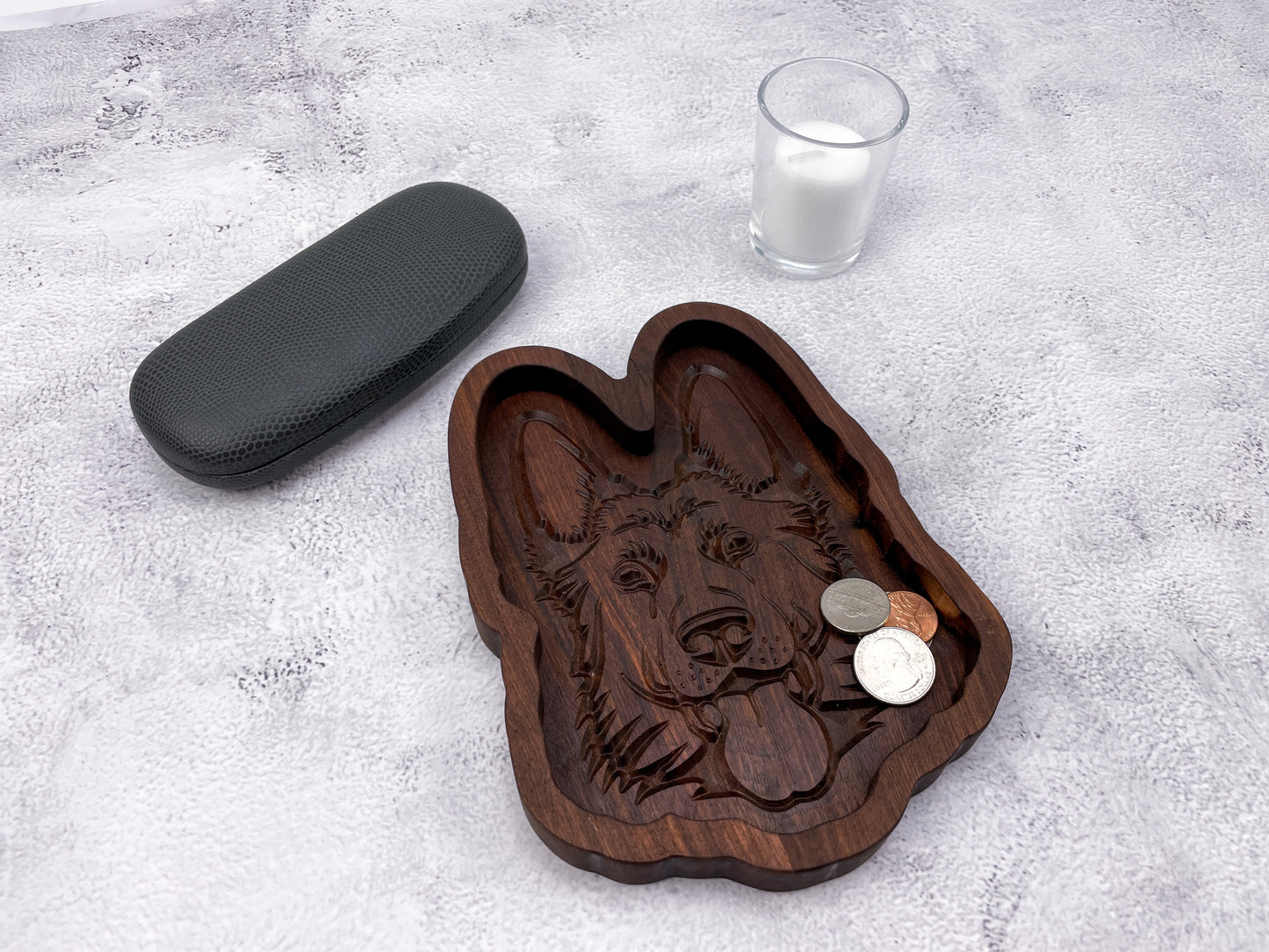 German Shepherd Terrier Catch All Tray