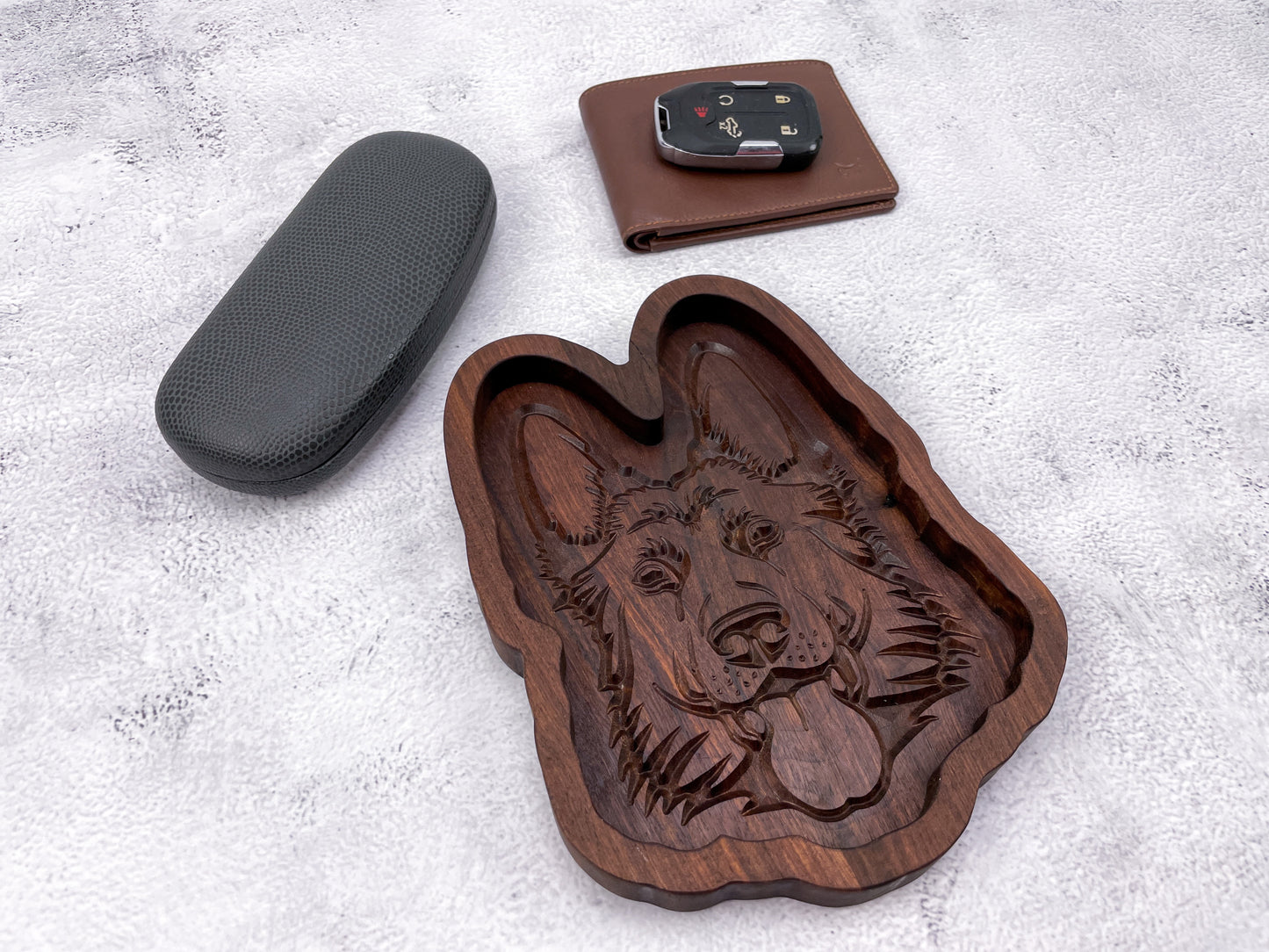German Shepherd Terrier Catch All Tray