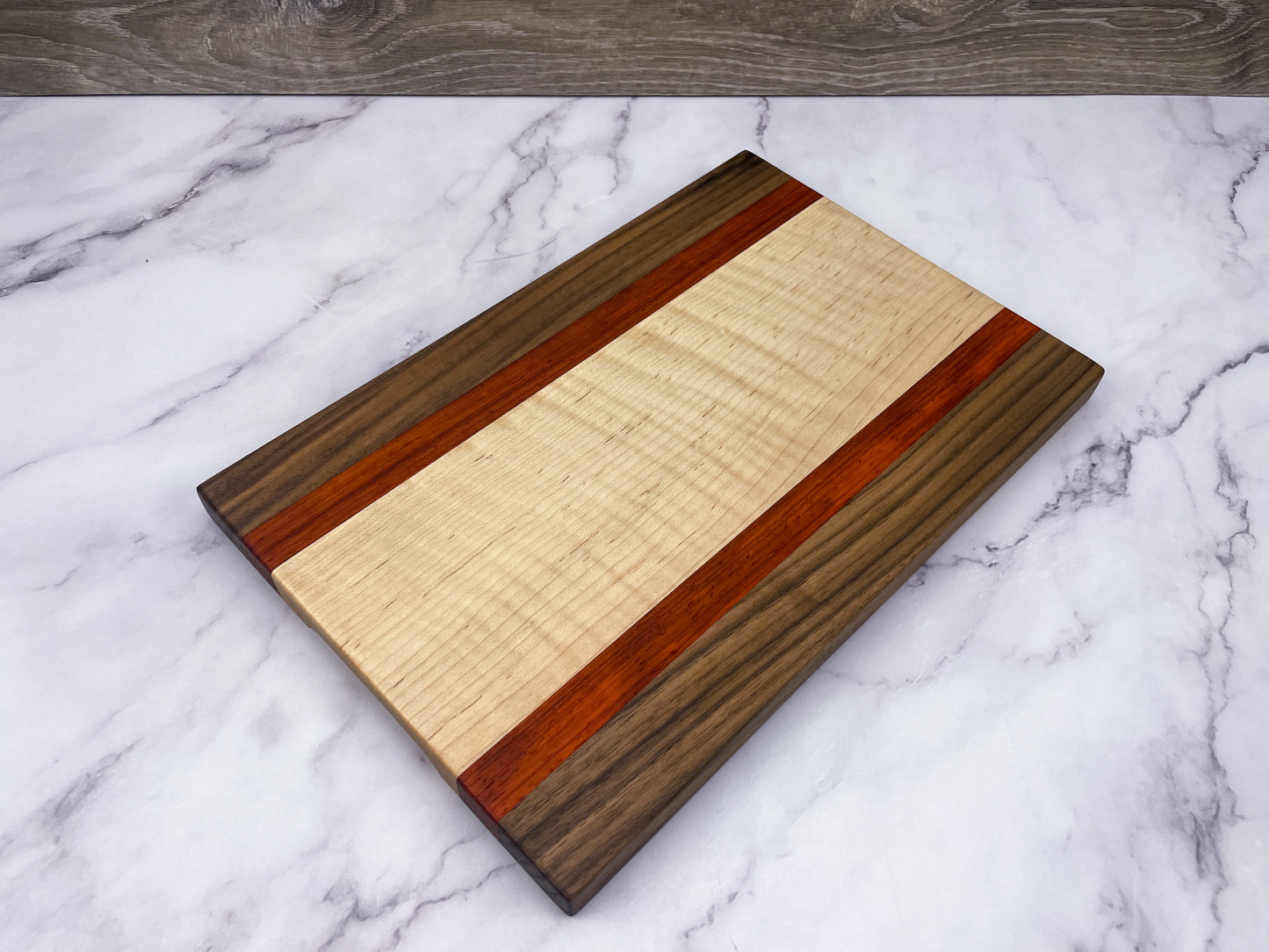 Curly Maple, Walnut, Padauk - Cutting Board (Everyday Series)