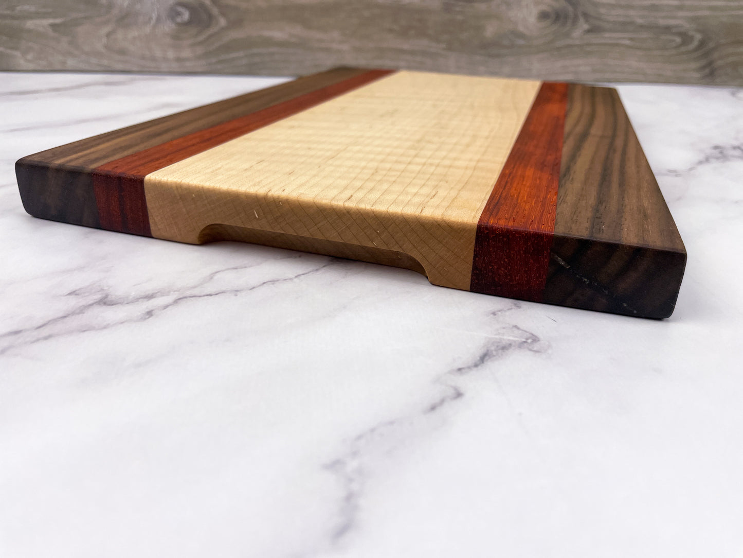 Curly Maple, Walnut, Padauk - Cutting Board (Everyday Series)