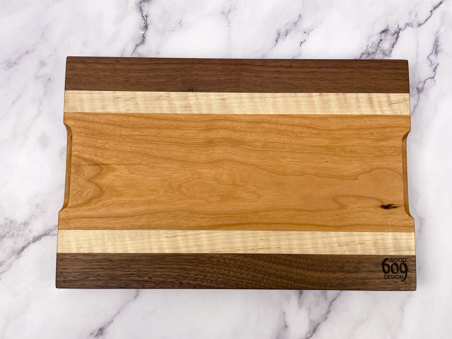 Cherry, Walnut, Curly Maple - Cutting Board (Everyday Series)