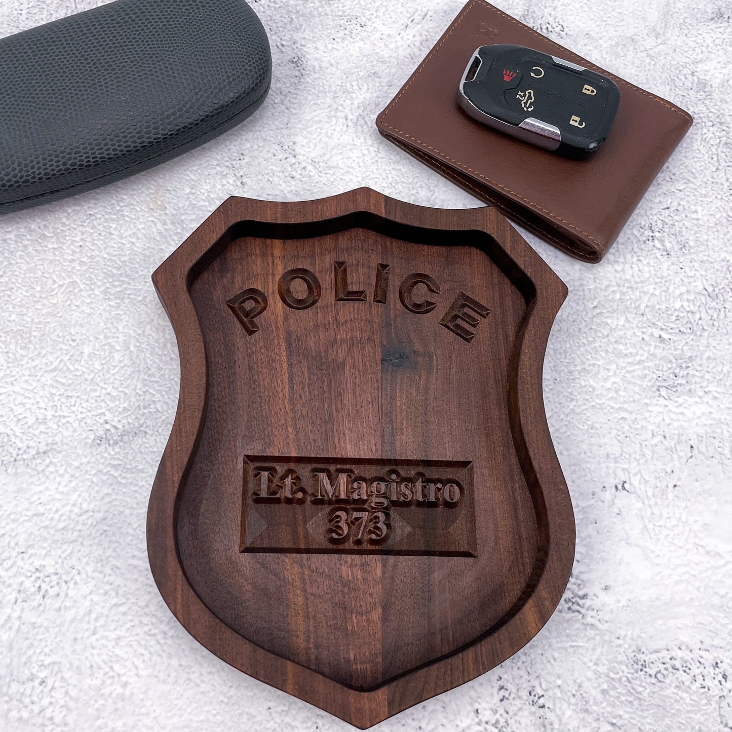 Police Badge Catch All Tray