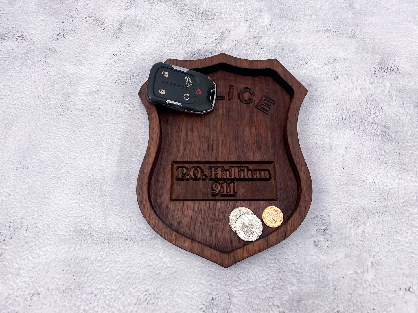 Police Badge Catch All Tray