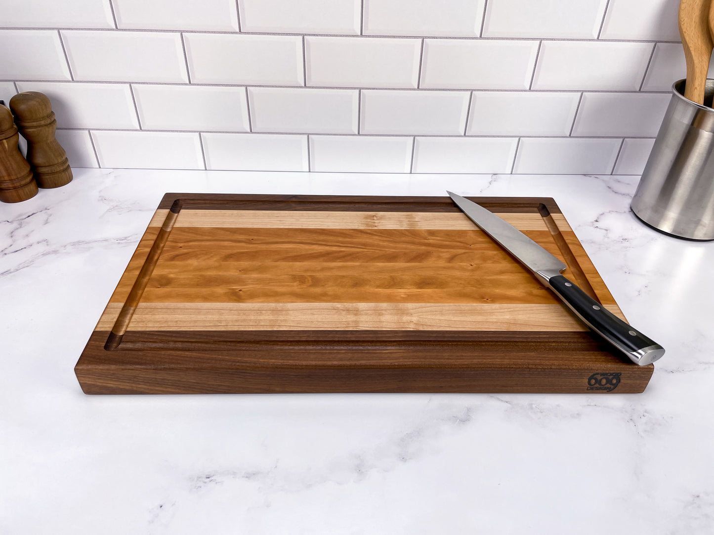 Cherry, Walnut and Maple - Cutting Board (Signature Series)
