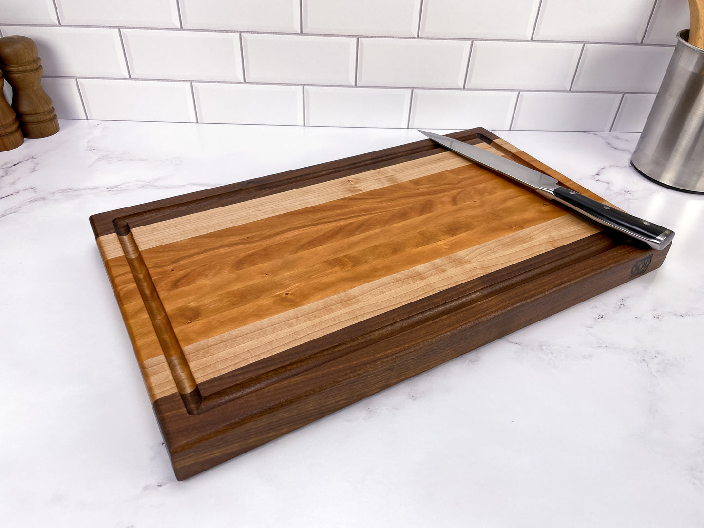 Cherry, Walnut and Maple - Cutting Board (Signature Series)