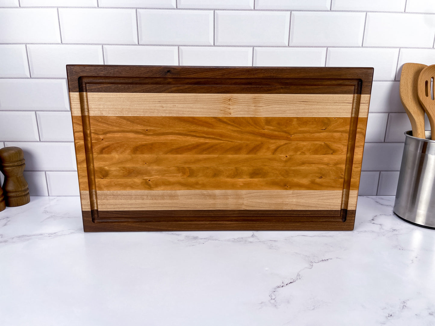 Cherry, Walnut and Maple - Cutting Board (Signature Series)