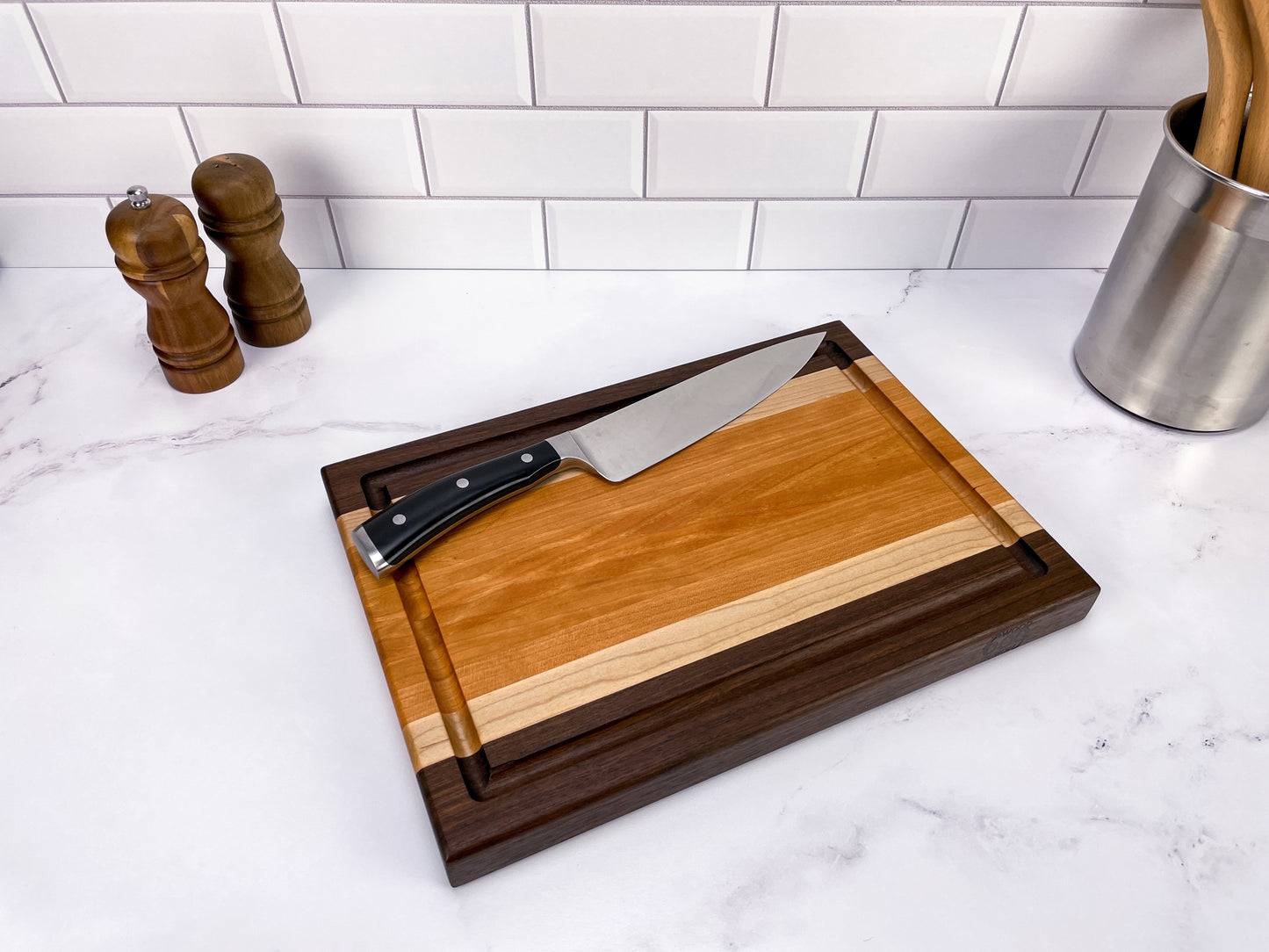 Cherry, Walnut and Maple - Cutting Board (Signature Series)