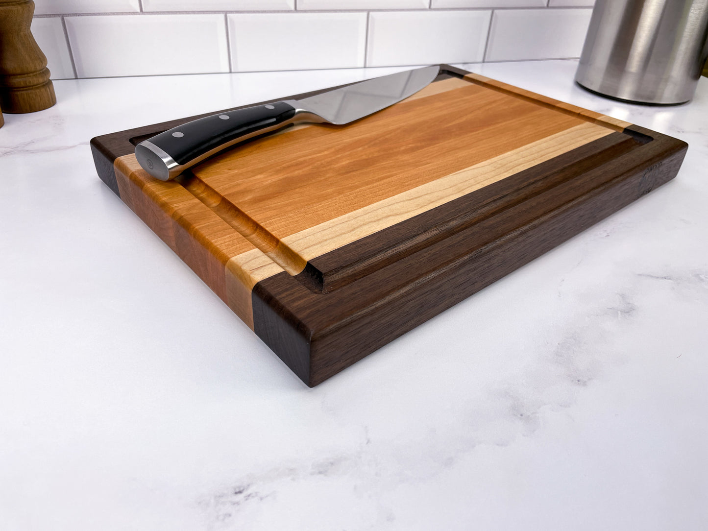 Cherry, Walnut and Maple - Cutting Board (Signature Series)