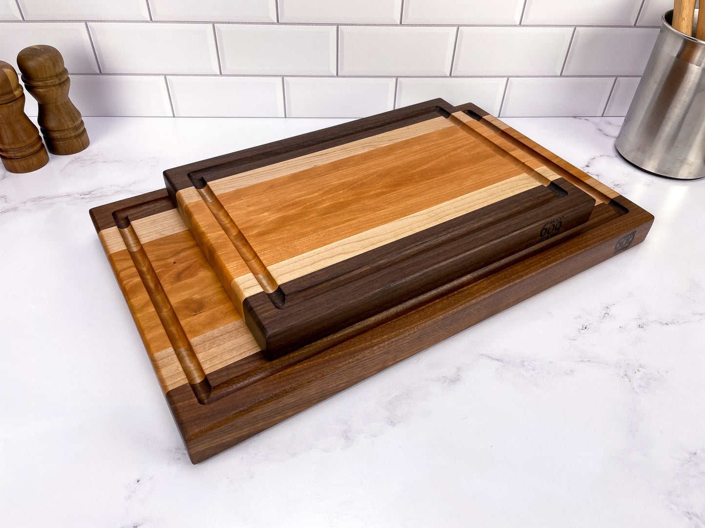 Cherry, Walnut and Maple - Cutting Board (Signature Series)