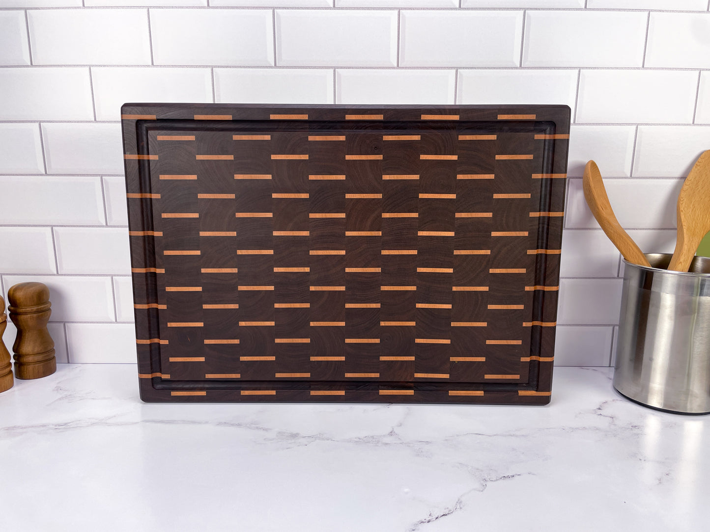 Walnut and Maple End Grain Chopping Block