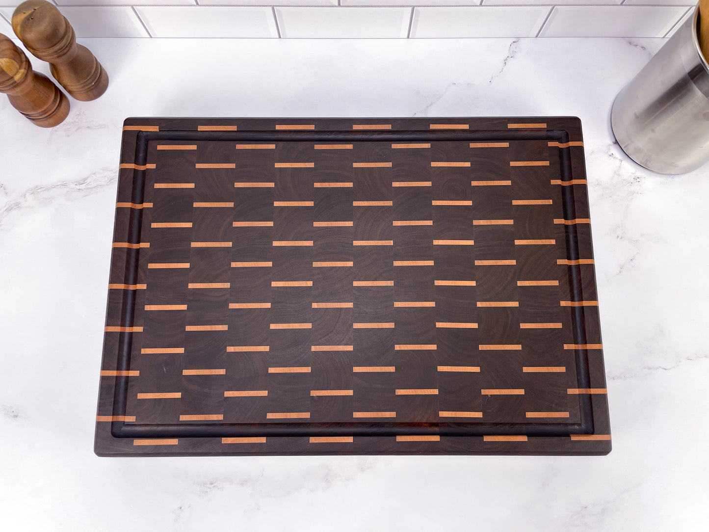 Walnut and Maple End Grain Chopping Block