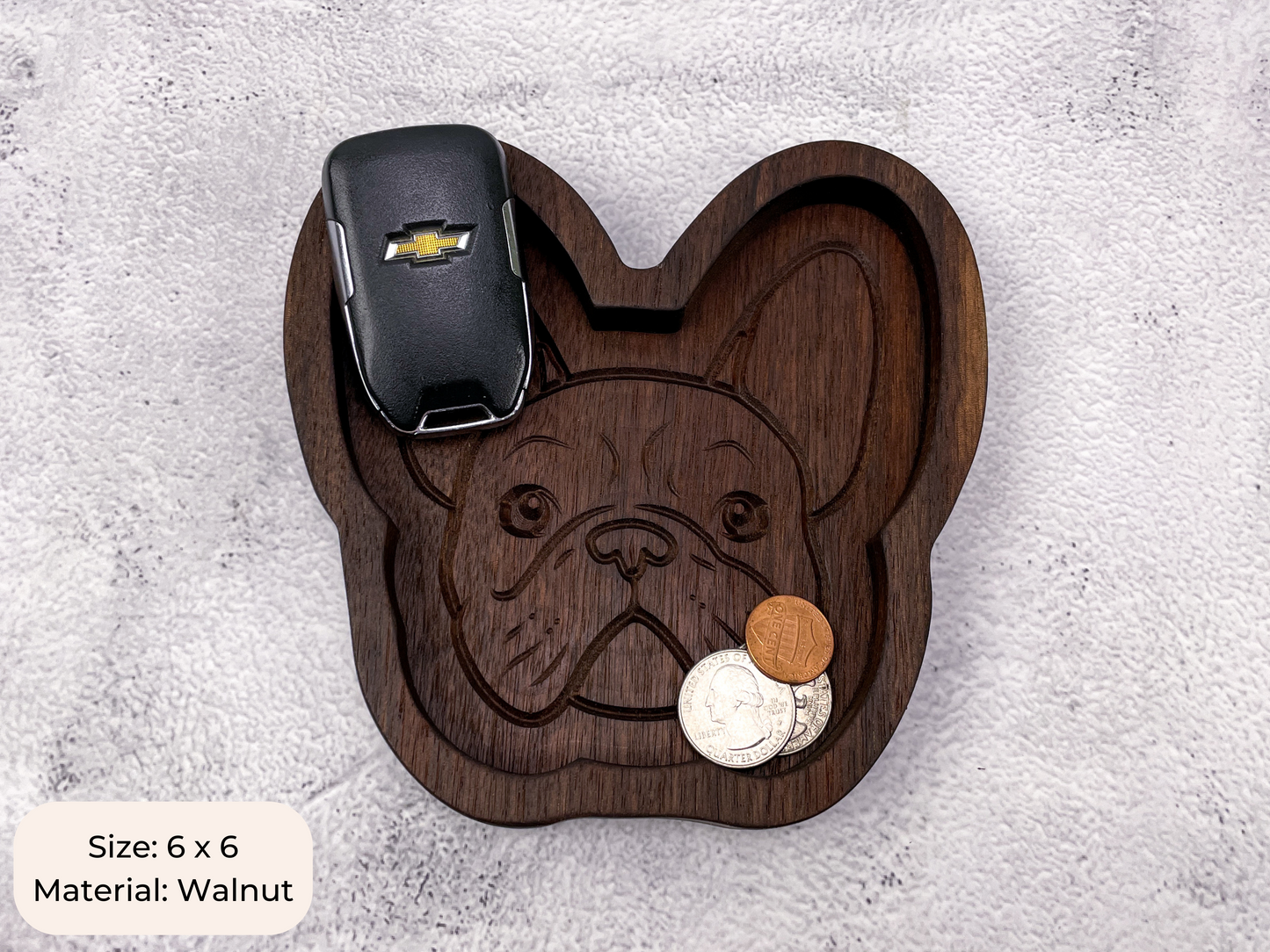 Frenchie Catch All Tray