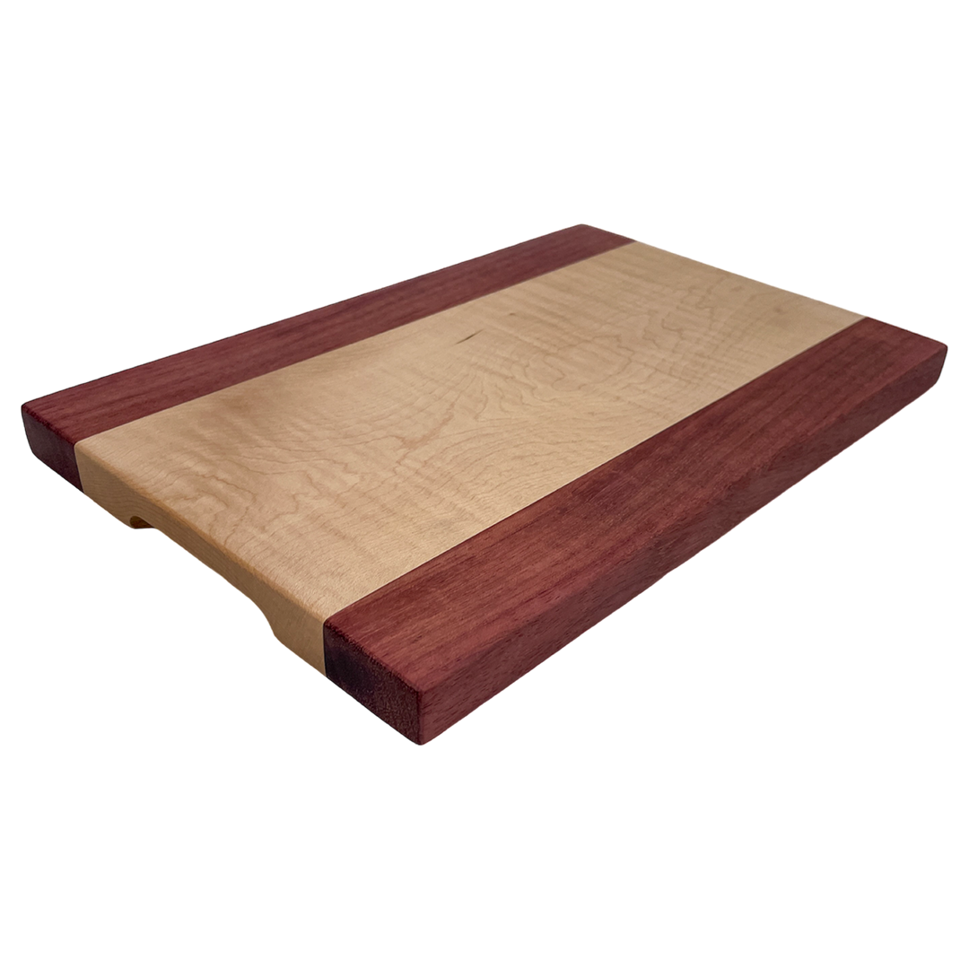 Curly Maple, Purpleheart - Cutting Board (Everyday Series)