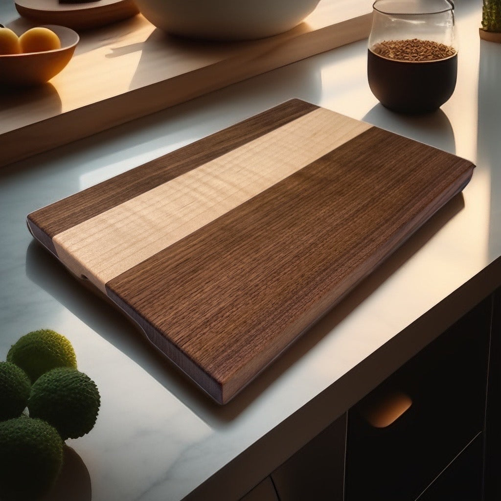 Walnut, Curly Maple - Cutting Board (Everyday Series)