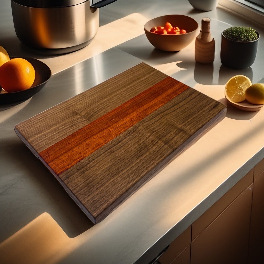 Walnut, Padauk - Cutting Board (Everyday Series)
