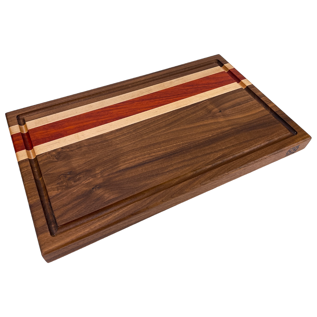 Walnut, Padauk, and Maple - Cutting Board (Signature Series)