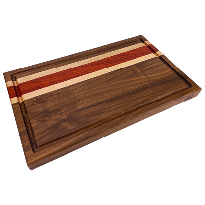 Walnut, Padauk, and Maple - Cutting Board (Signature Series)