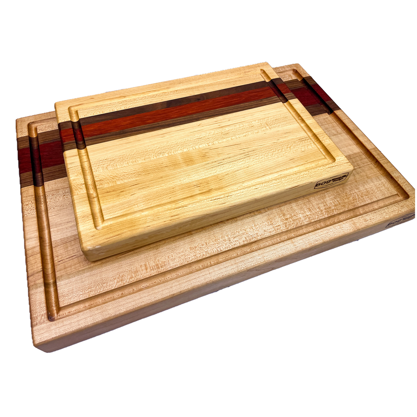 Maple, Bloodwood, Walnut - Cutting Board (Signature Series)
