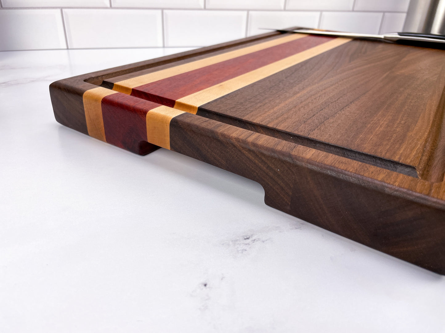 Walnut, Padauk, and Maple - Cutting Board (Signature Series)