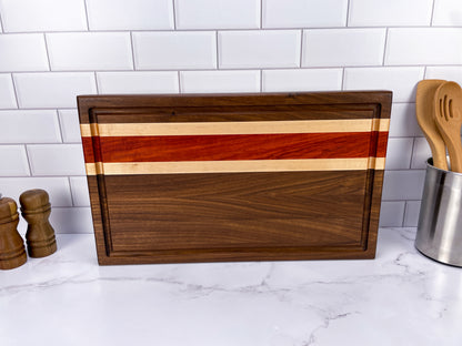 Walnut, Padauk, and Maple - Cutting Board (Signature Series)