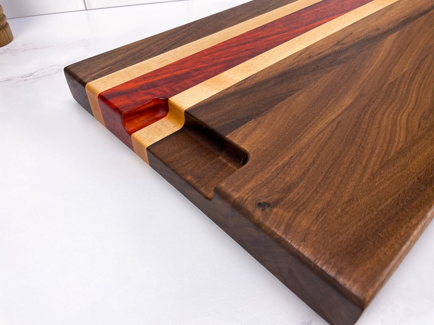 Walnut, Padauk, and Maple - Cutting Board (Signature Series)