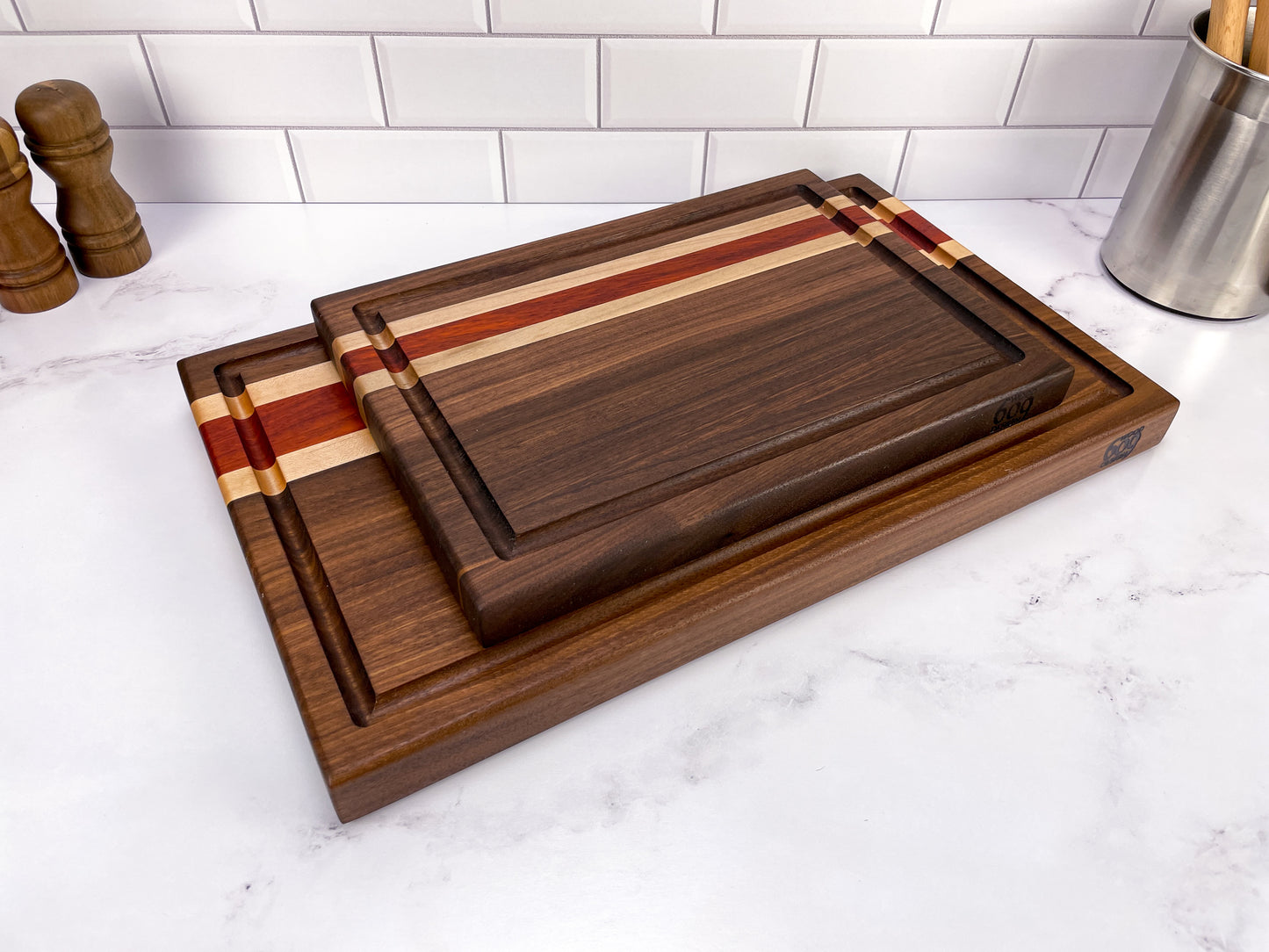 Walnut, Padauk, and Maple - Cutting Board (Signature Series)