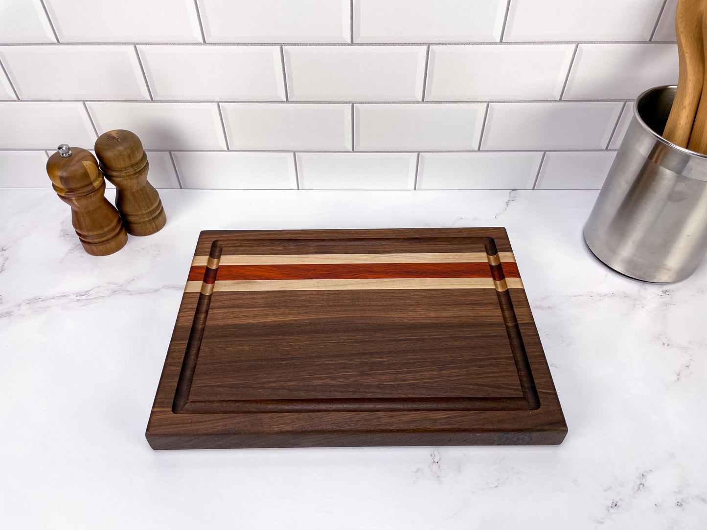 Walnut, Padauk, and Maple - Cutting Board (Signature Series)