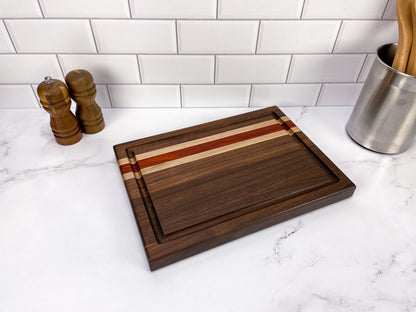 Walnut, Padauk, and Maple - Cutting Board (Signature Series)