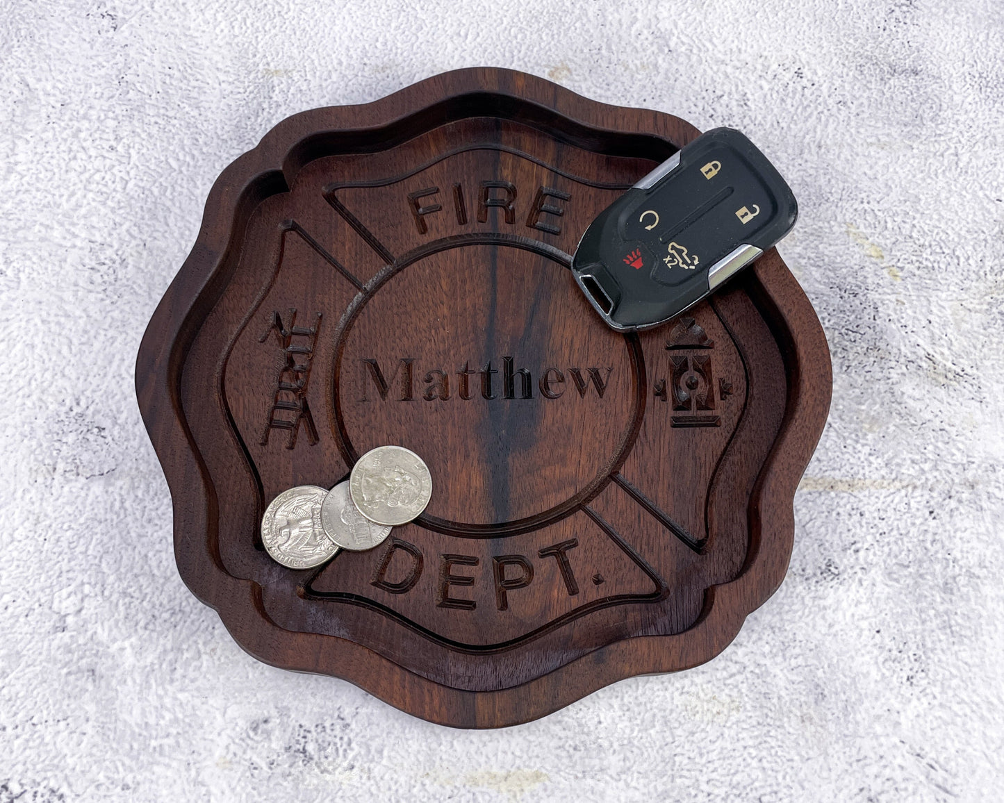 FireFighter Badge Catch All Tray