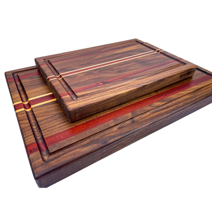 Walnut, Bloodwood, and Maple - Cutting Board (Signature Series)