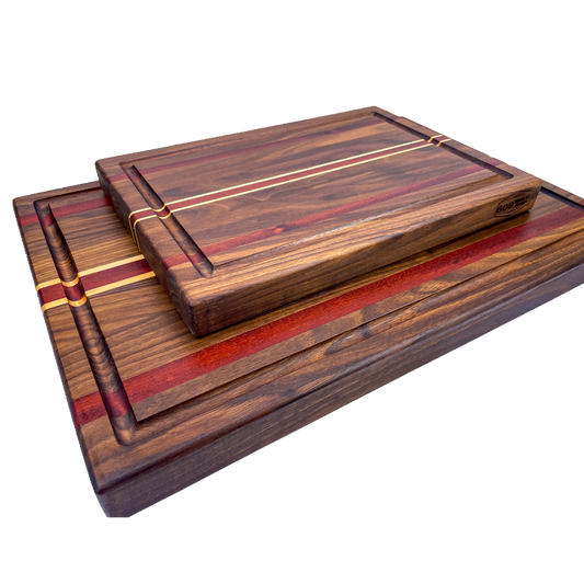 Walnut, Bloodwood, and Maple - Cutting Board (Signature Series)