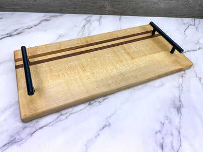 Modern Maple and Walnut Charcuterie Tray