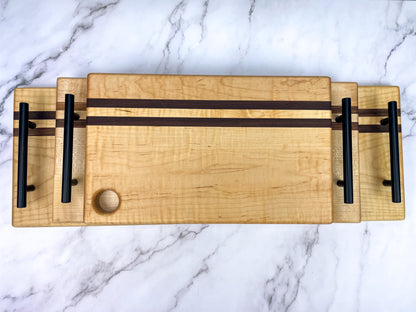 Modern Maple and Walnut Charcuterie Tray