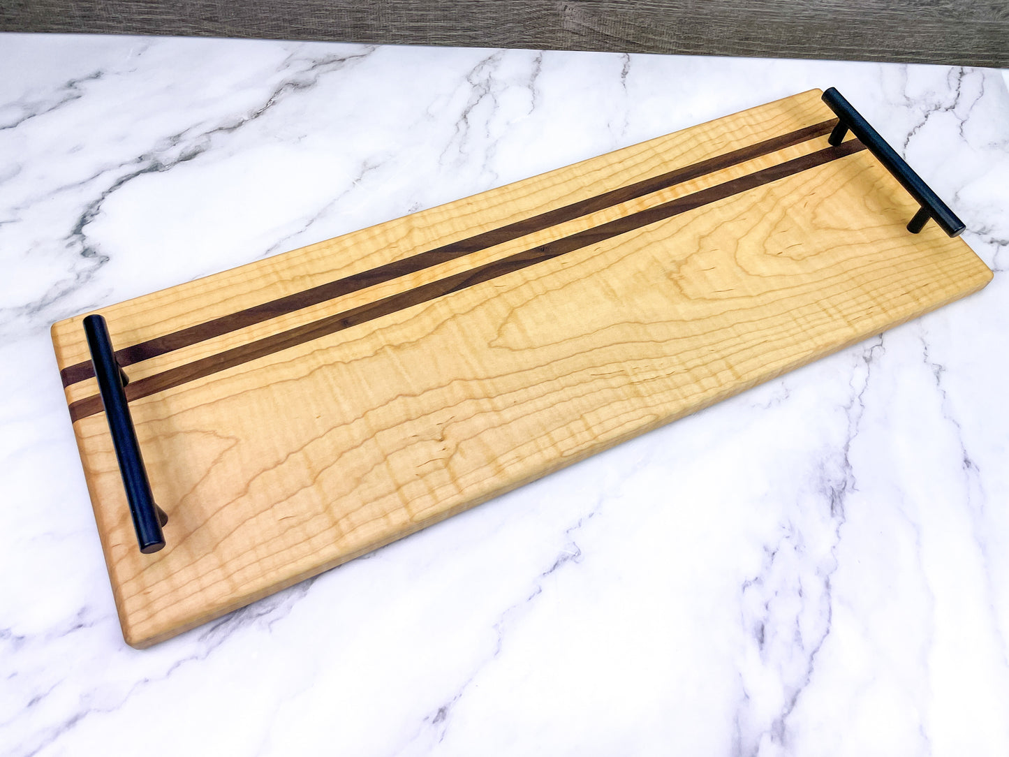 Modern Maple and Walnut Charcuterie Tray