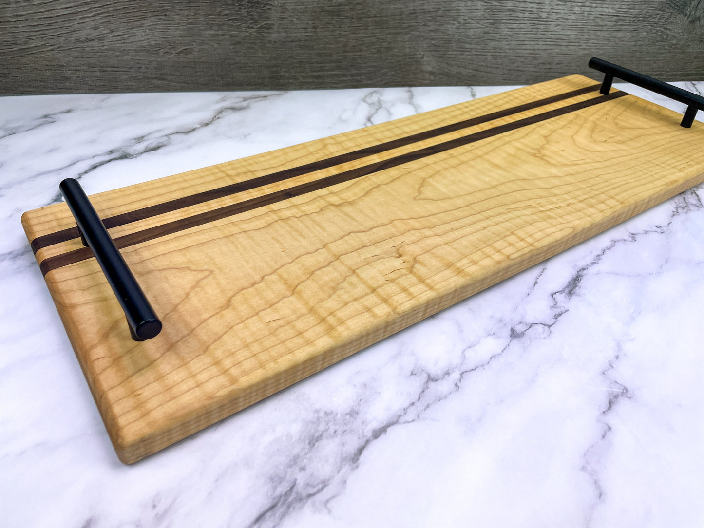 Modern Maple and Walnut Charcuterie Tray