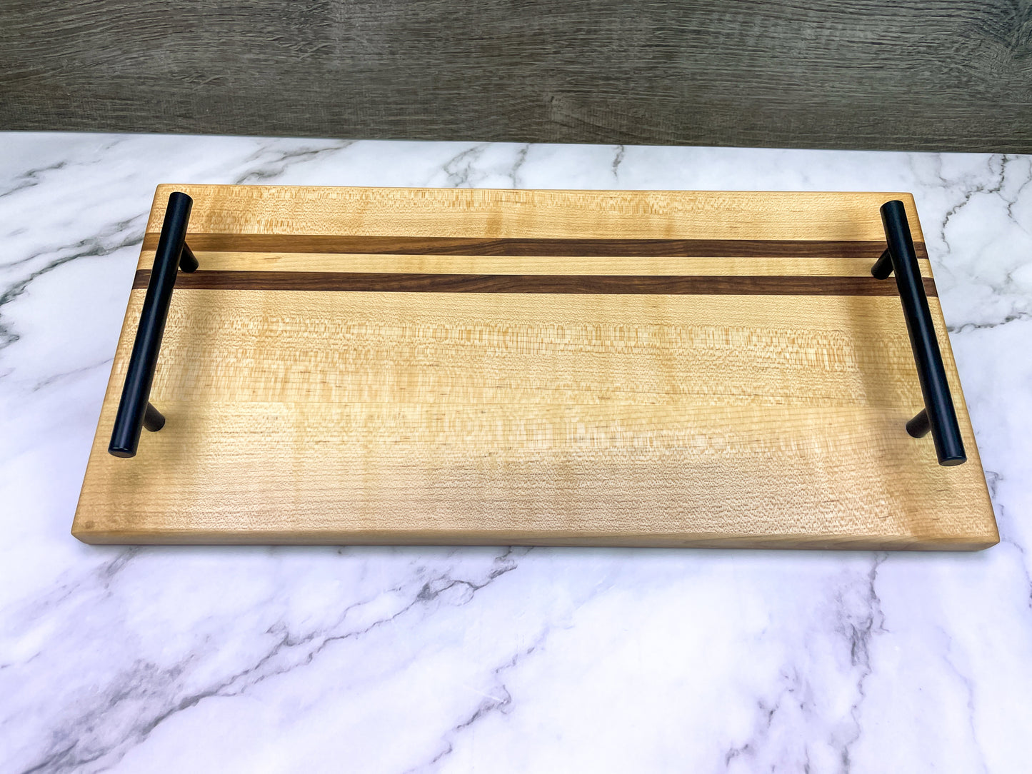 Modern Maple and Walnut Charcuterie Tray