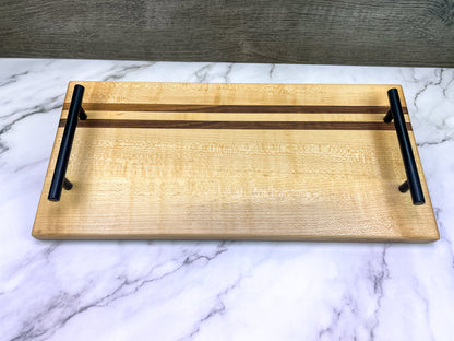 Modern Maple and Walnut Charcuterie Tray