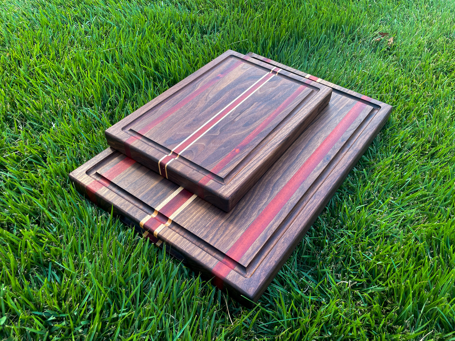 Walnut, Bloodwood, and Maple - Cutting Board (Signature Series)