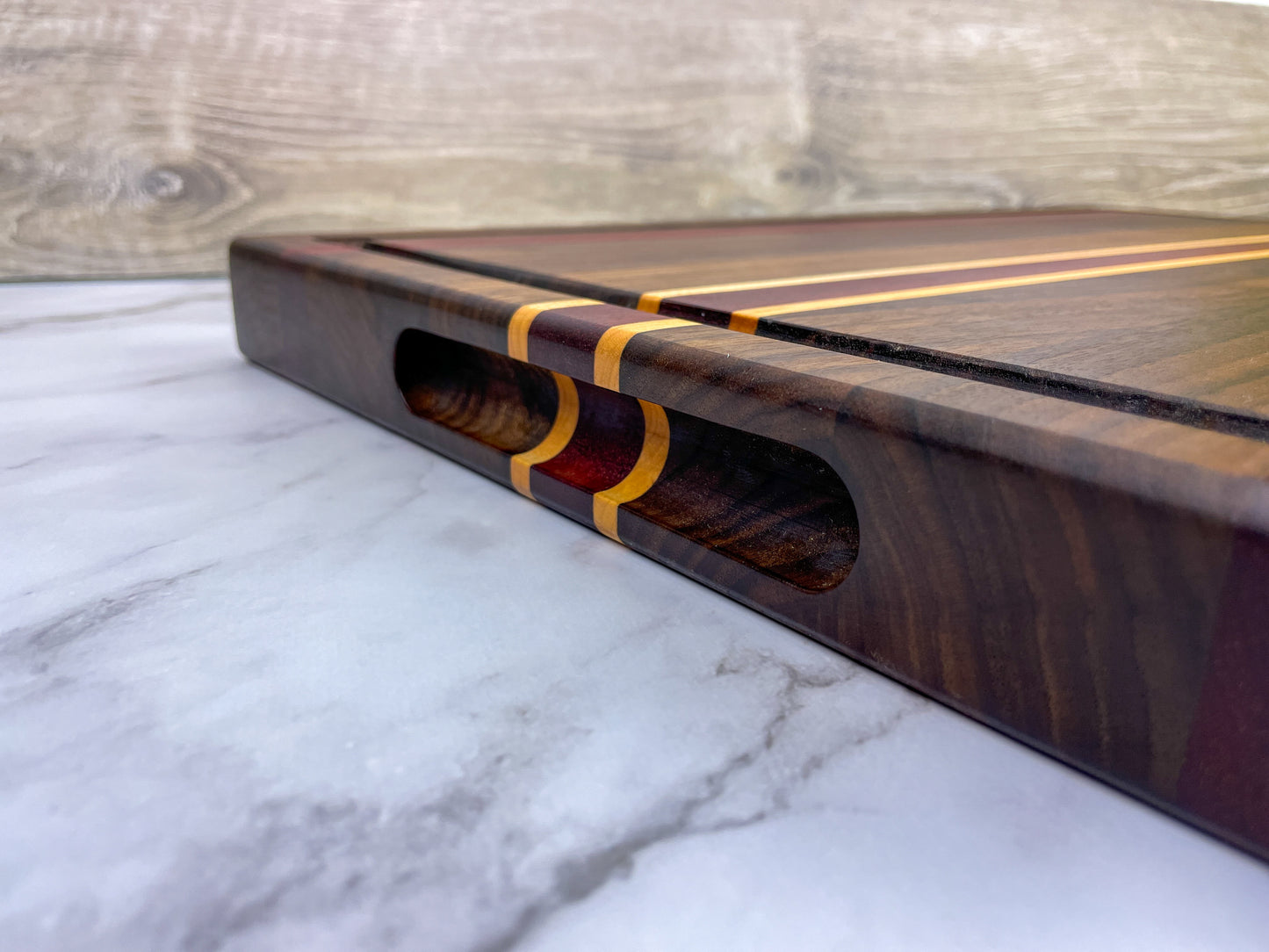 Walnut, Bloodwood, and Maple - Cutting Board (Signature Series)