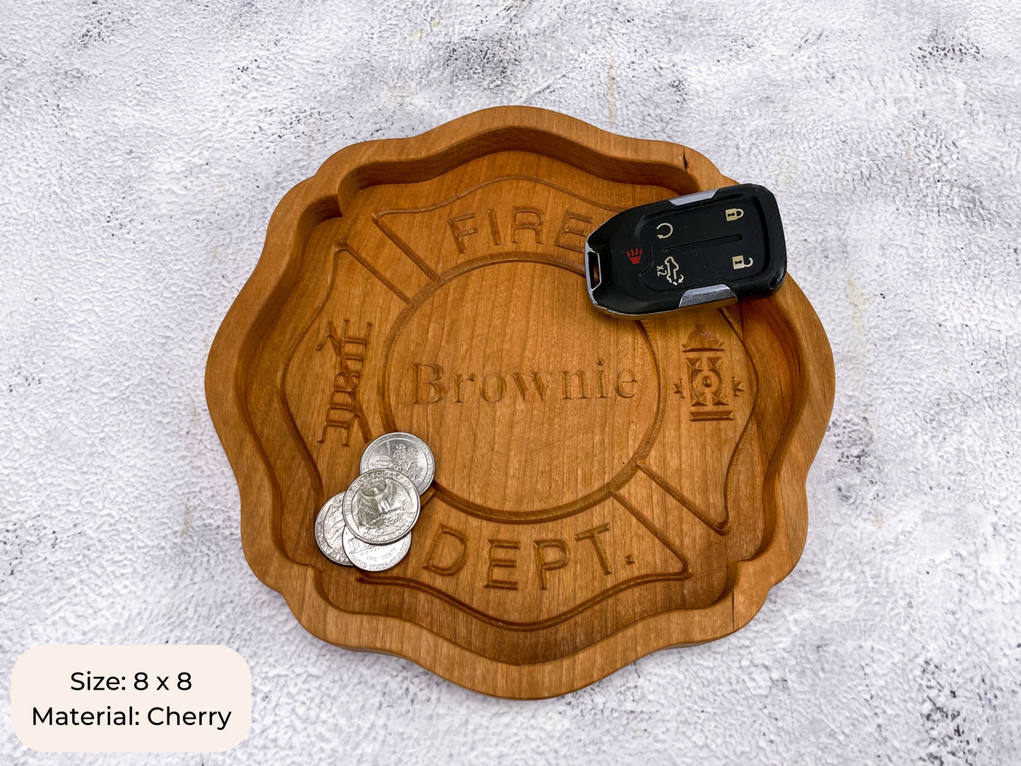 FireFighter Badge Catch All Tray